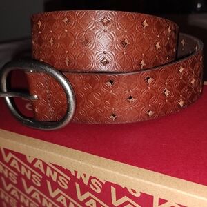 Fossil Brown Leather Belt 43 Inches
